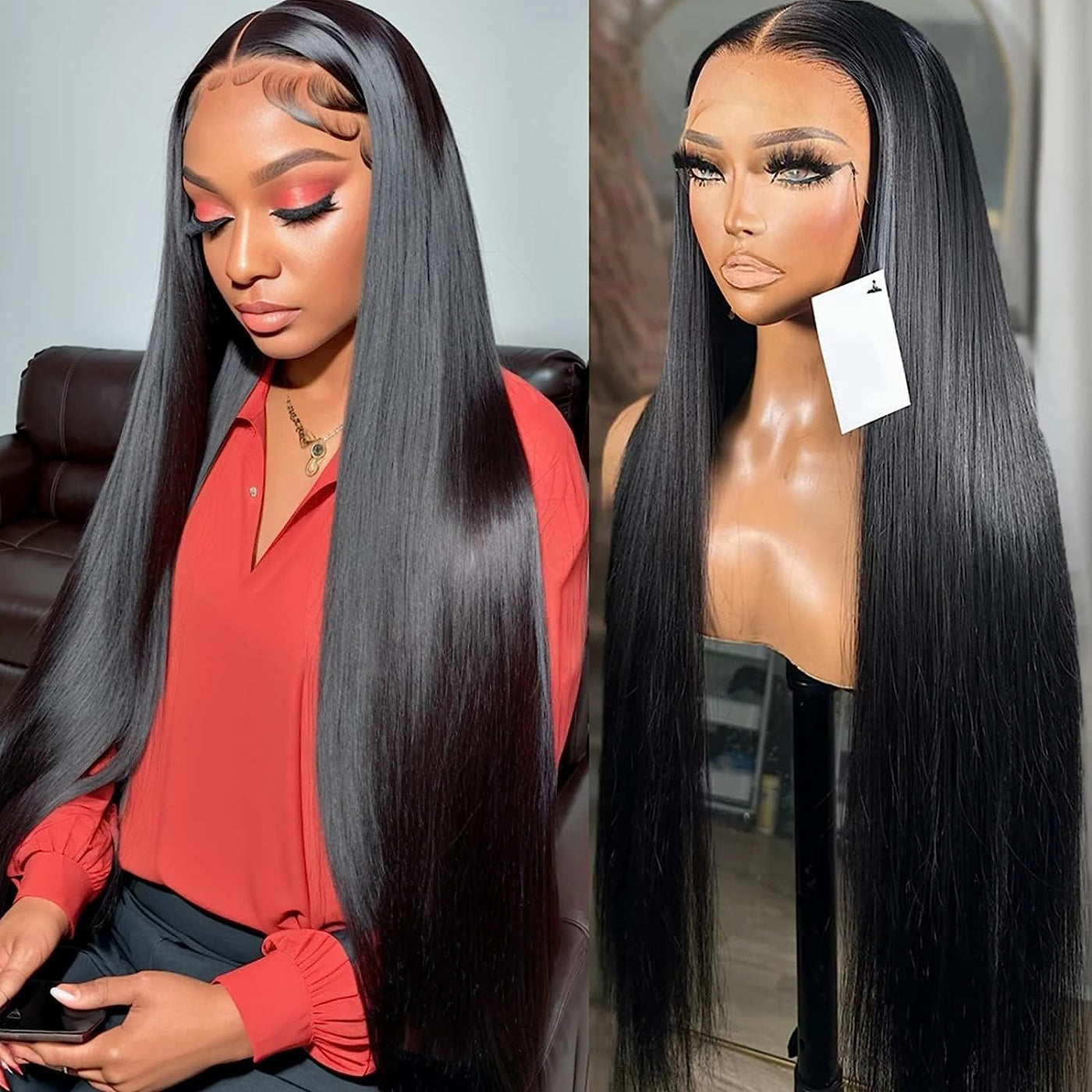 16A Full Frontal Wigs Virgin Human Hair 13×6 HD Lace Wig180 Density Megeen Hair