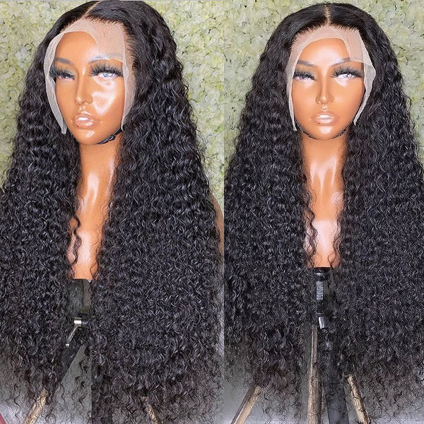 HD Lace Front Wigs Human Hair Kinky Curly 13x4 Lace Wig 180% Density