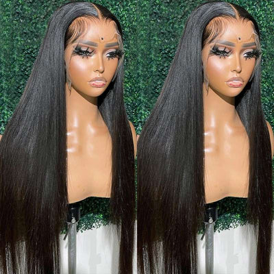 Megeen Hair Transparent Lace Wigs 13x6 Lace Frontal Wigs Full Frontal Straight Hair