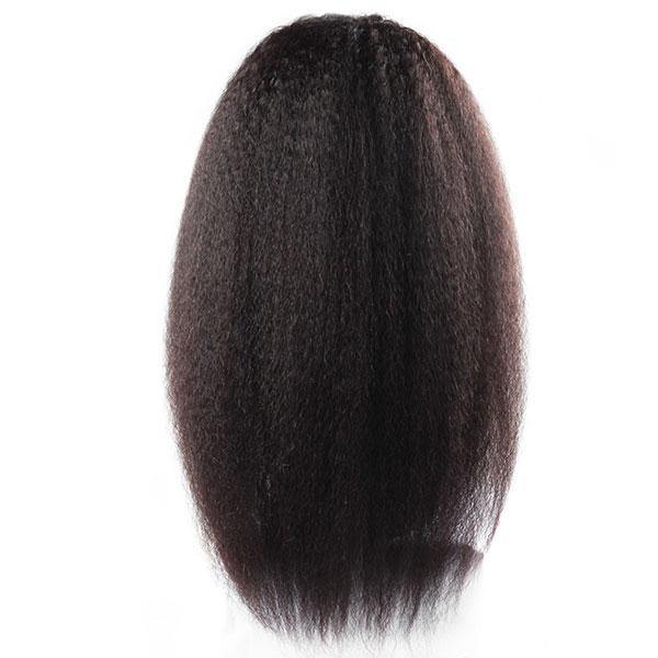 Kinky Straight Wig Melt Lace Frontal Wigs Yaki Human Hair 180 Density Wig